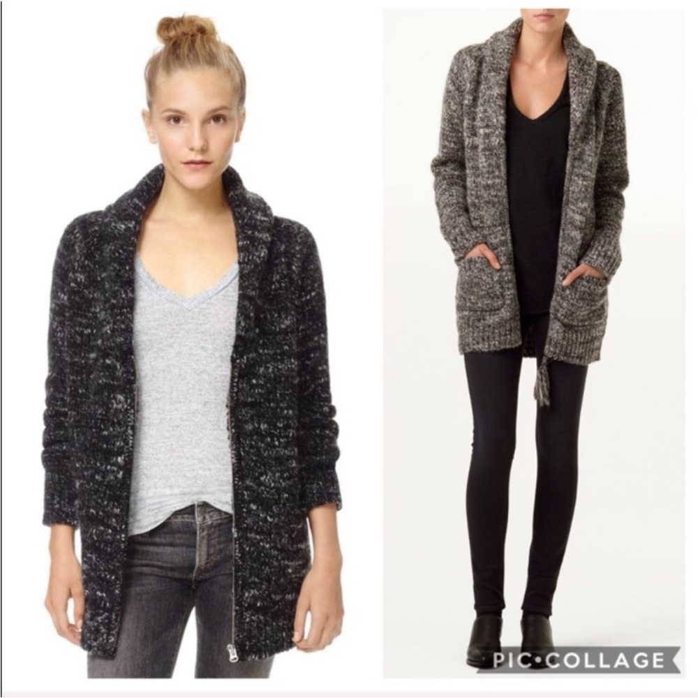 Aritzia Wilfred Free "Orme" Knit Zip-up Cardigan Coat size XS